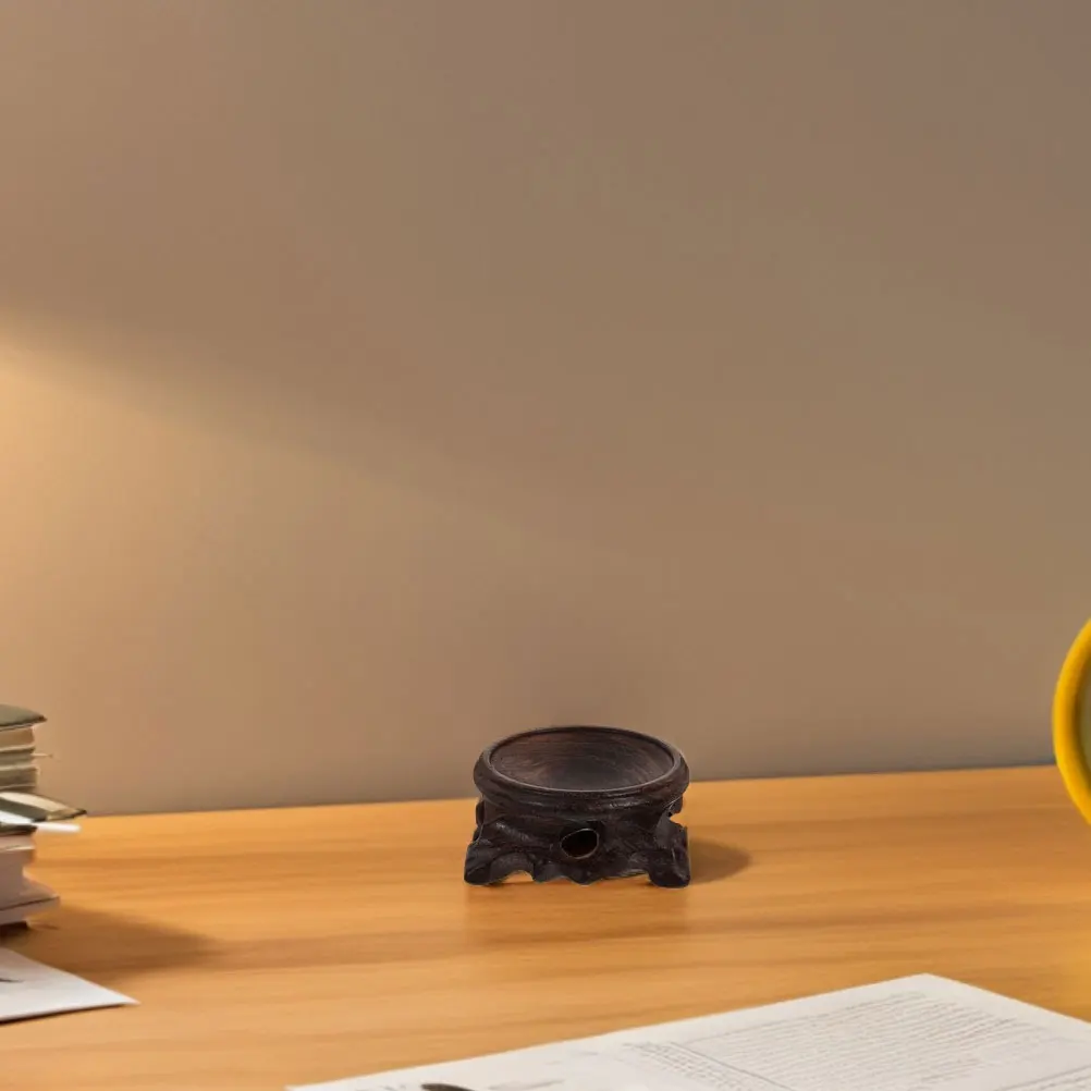 

Elegant Wooden Stand for Gazing Balls Eggs Rocks Collectibles Polished Smooth Touch Versatile Home Garden Decor