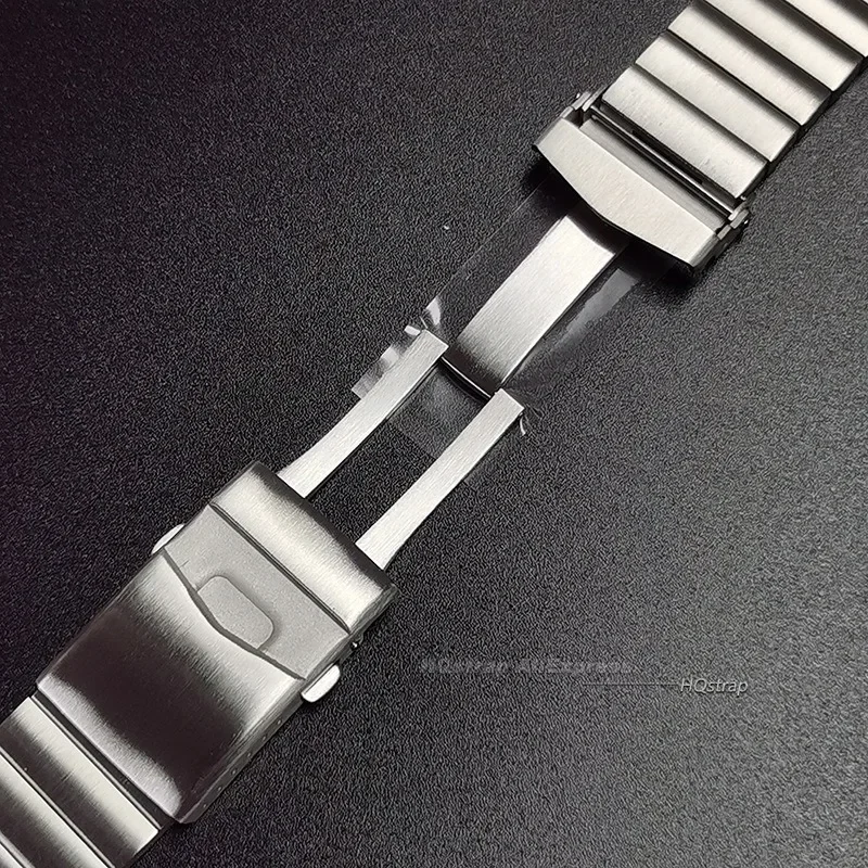 Stainless Steel Watch Band 20mm 22mm Bracelet Quick Release Belt Polished Brushed Frosted Strap Thickened Writband High Quality