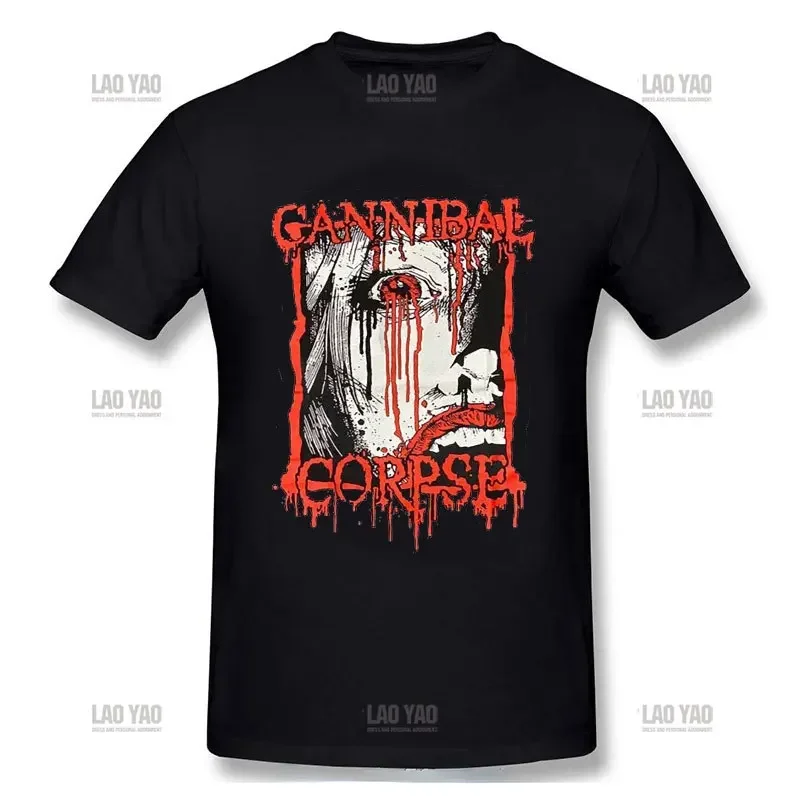 Brutal Death Metal Cannibal Corpse T-shirt TOPS Band Name Logo Print Fashion Tee