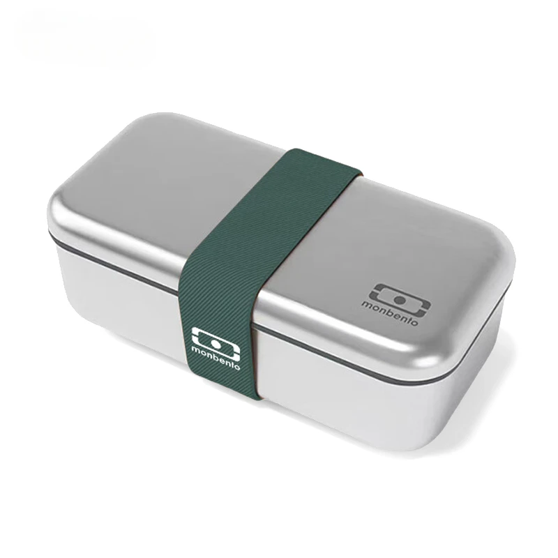 304 Stainless Steel Lunch Box  French Style Bento Container  Microwaveable Food Carrier  Portable Picnic Tableware