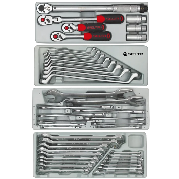 SELTA Professional Tool Set 7 Drawers Trolley with 359 Pcs Hand Tools for Auto Maintenance