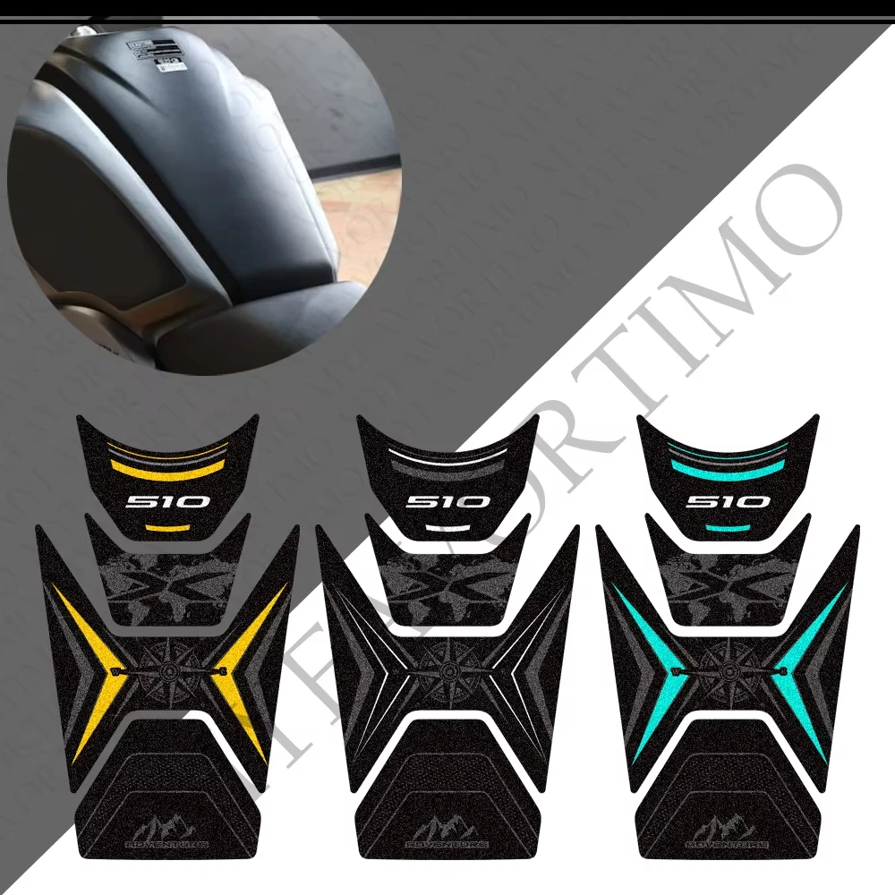 New Decorative Kit Motorcycle Tank Pad Frosted Stickers Waterproof Antil-Slips Decals For 500X 510X 525X Adventure ADV Explore
