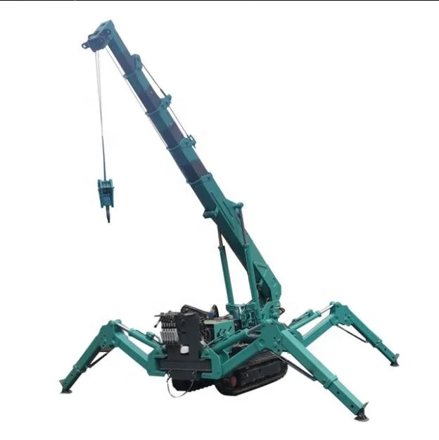 Unic Mini Spider Crane 1t 3t 5t Spider Crawler Crane Lifting Machinery