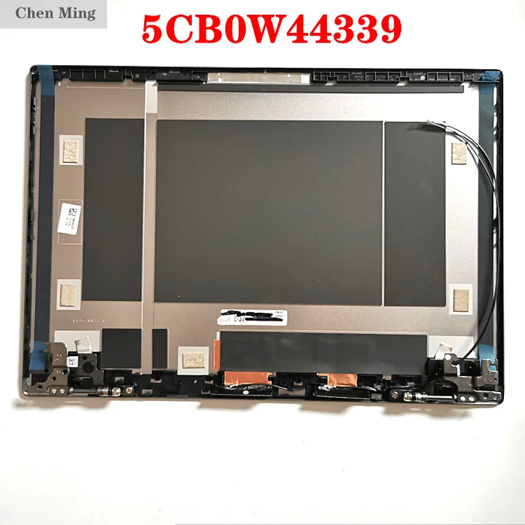 新しい 5CB0W44339 レノボ ThinkBook 14-IML 14-IIL 20RV 20SL LCD バックカバー A トップシェルとヒンジ付きワイヤレスネットワークカードアンテナ