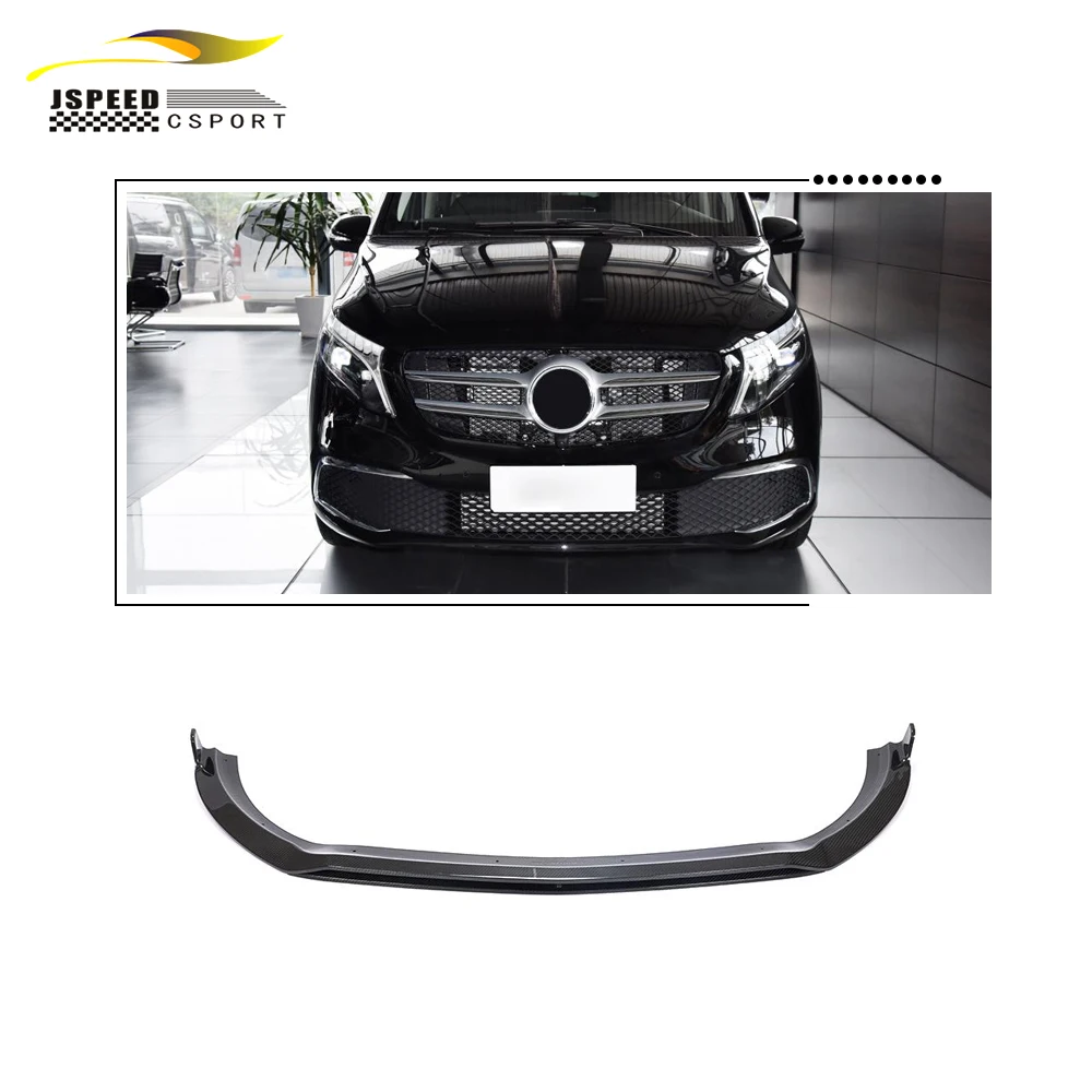 

Suitable for Dry carbon fiber W447 V-Class front bumper lip Suitable for Mercedes-Benz V250 4-door 2020-2021