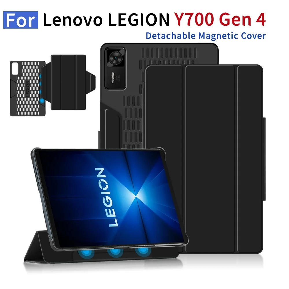 For Lenovo LEGION Y700 2025 Case 4th Generation 8.8 inch TB322FC Tablet Case Detachable Magnetic Smart Cover for Y700 Gen 4 8.8