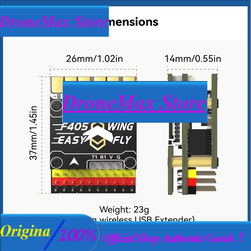 DroMaF405 WING MINI Fixed Wing Flight Controller 2-6S LiPo For RC Fixed Wing Model Airplane Drone