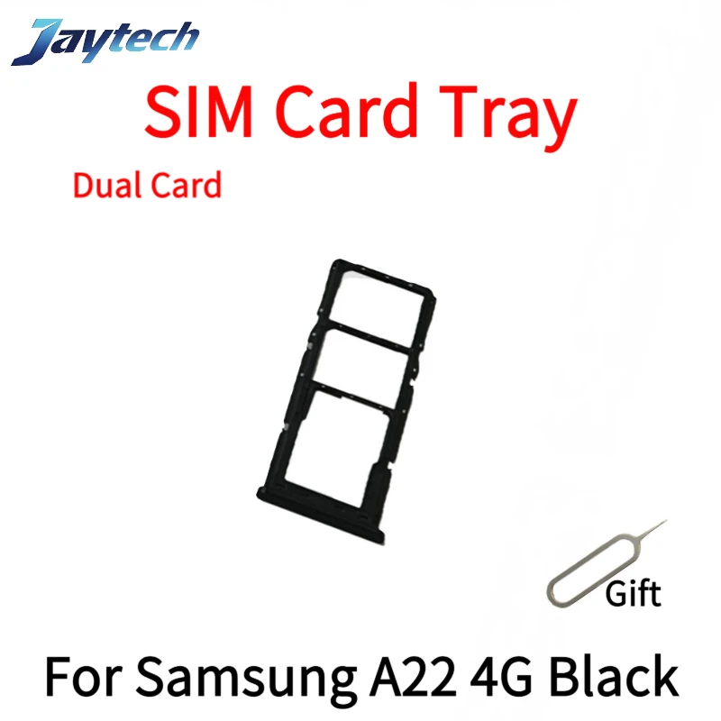 10PCS Dual Karte Telefon Sim SD Karte Tray Für Samsung A22 A23 4G 5G Sim Karte Halter Adapter schublade Mit PIN