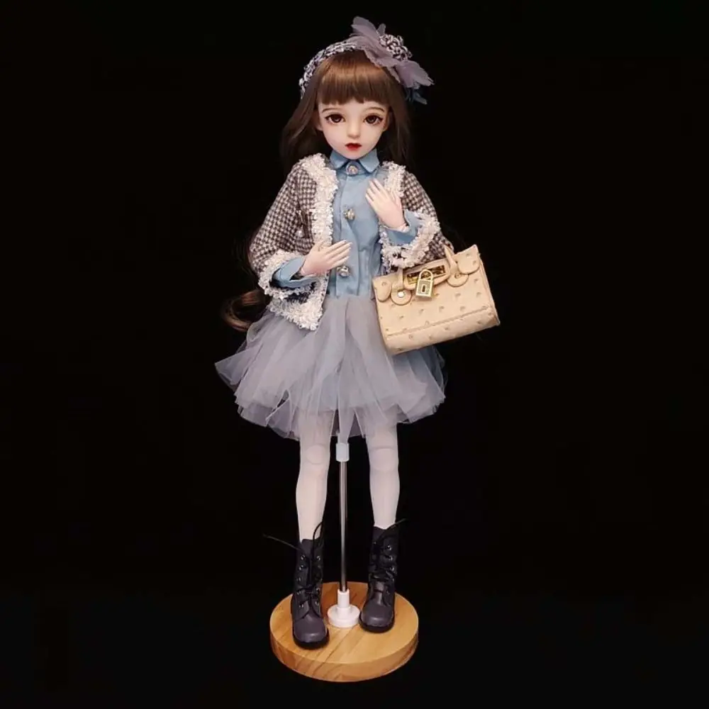 1/3 1/4 1/6 1/8 Stand Stainless Steel Support Wooden Base Display Holder Stable Base Adjustable Bracket Accessories