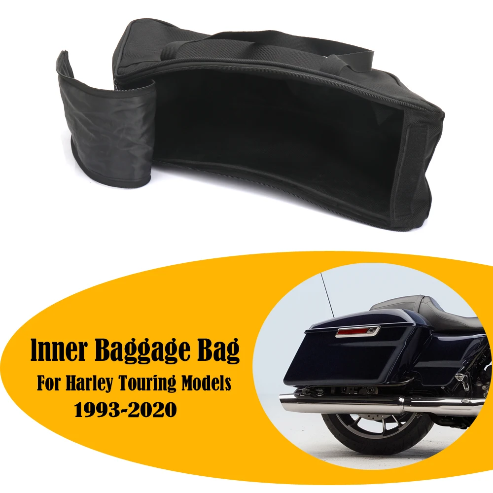 Motorcycle Saddle Bag Luggage Rack Liner Saddlebag For Harley Touring Road King Electra Street Glide Ultra Tour FLTR FLHX 93-18