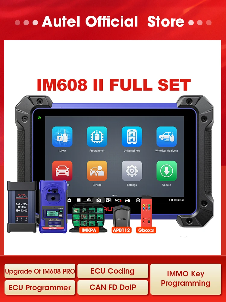 Autel MaxiIM IM608 II PRO IMMO sleutelhanger programmeertool IM608II programmeur diagnostische hulpmiddelen 2 jaar update IM608S II - afbeelding 2
