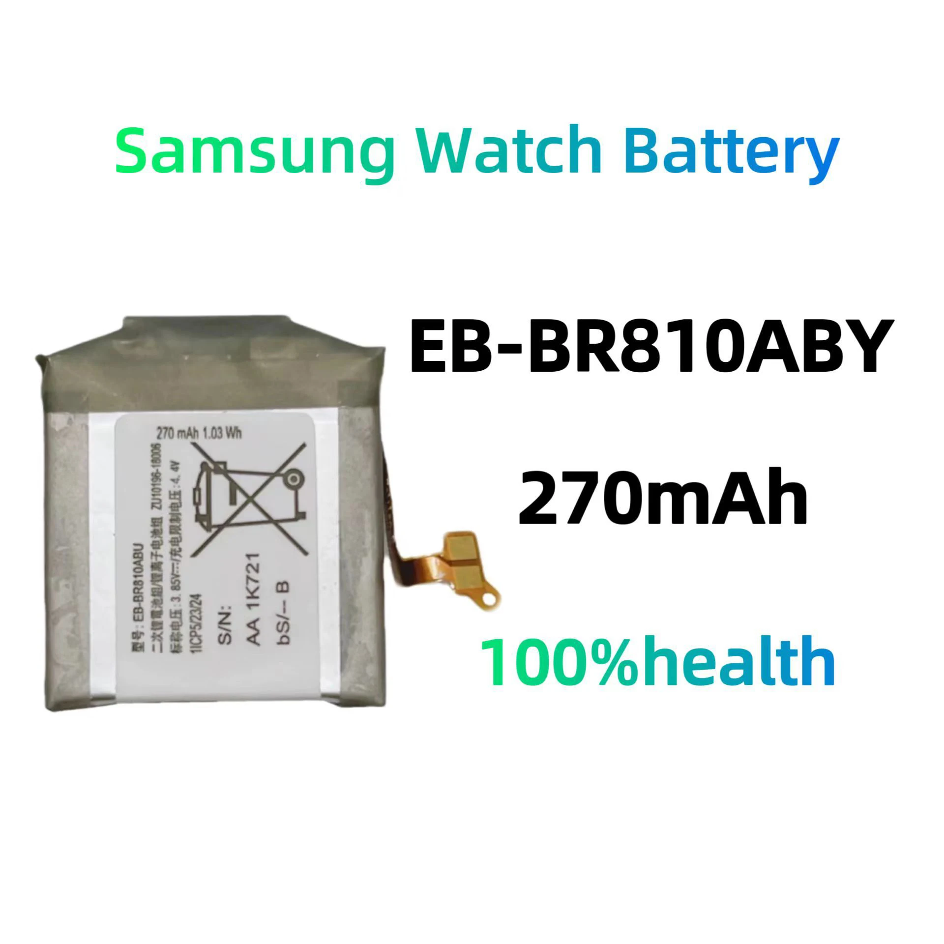 EB-BR800ABU Replacement Battery For Samsung Galaxy Watch SM-R800 SM-R805 SM-R810 R815 Hight Capacity Batteries +Tools