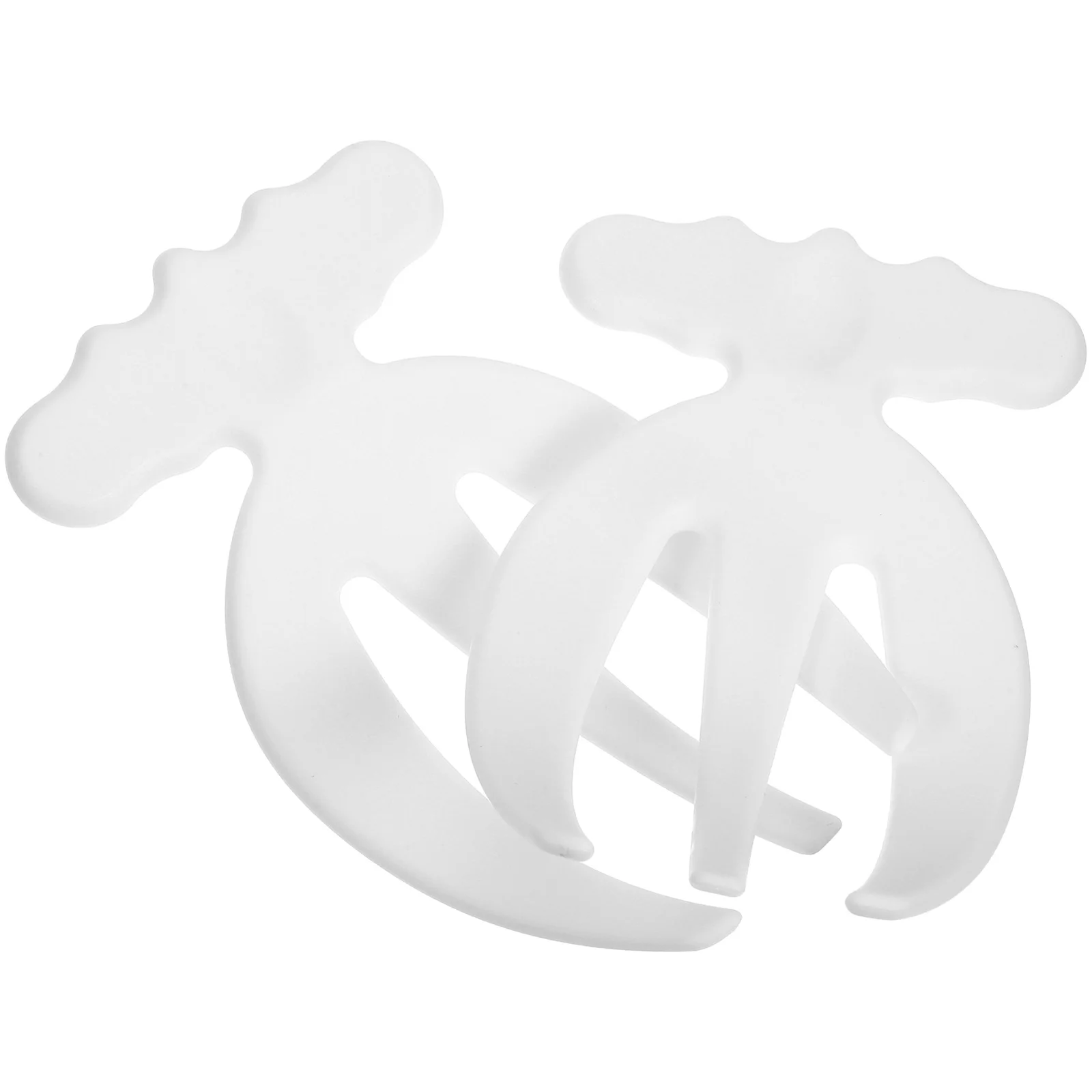 

2Pcs Plastic Salad Server Hands Multipurpose Mixing Forks for Salad Fruit Stirring Serving Easy Grip Wide Handle