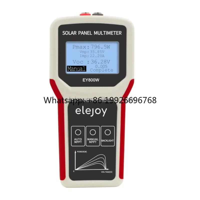 

EY800W LCD MPPT Solar Panel Multimeter Solar Panel Tester Smart Voltage Tester Digital Power PV Tester