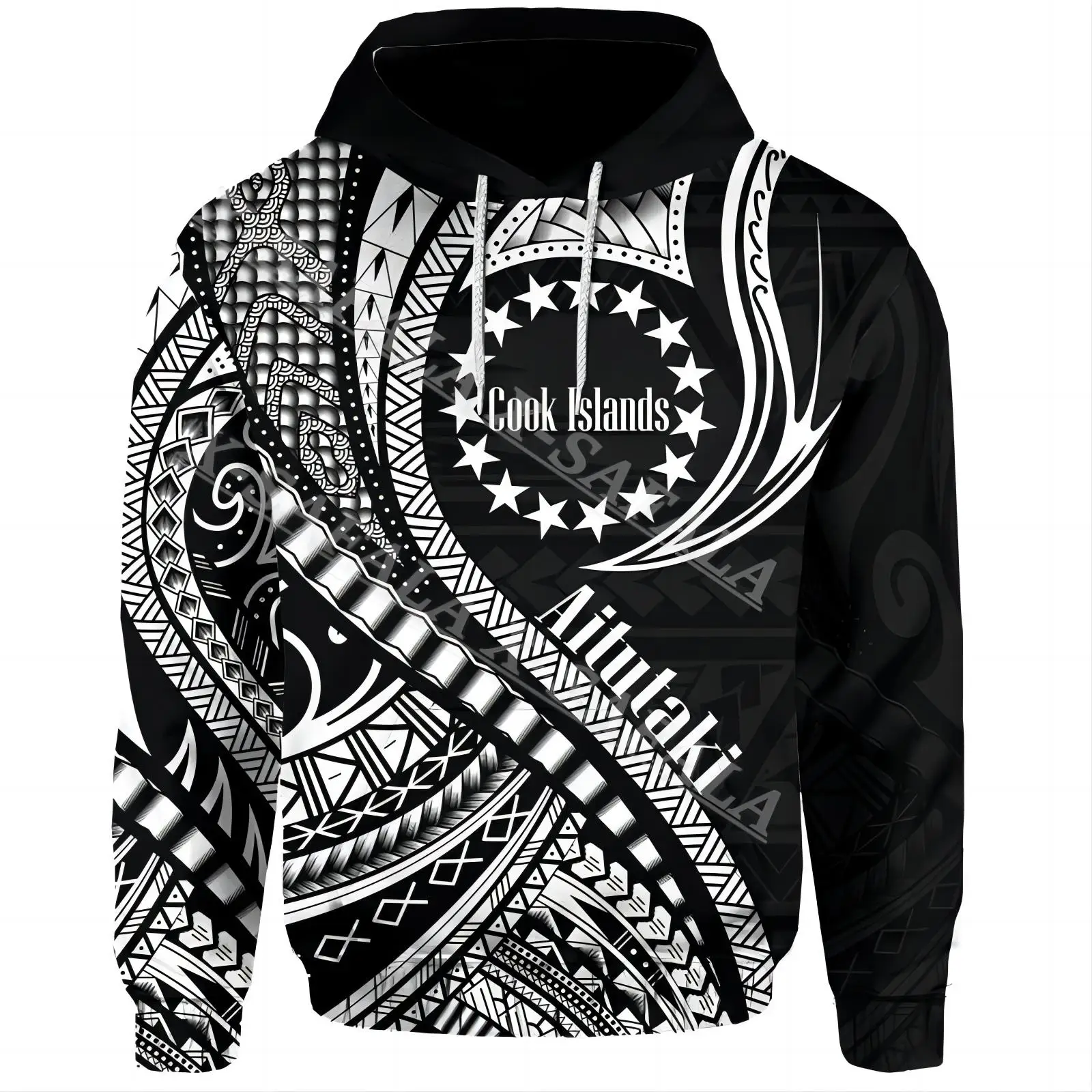 

Cook Islands Polynesian Lauhala Rugby Flag 3D Print Zipper Hoodie Men Sweatshirt Hooded Jersey Tracksuits Outwear Coat Casual-1