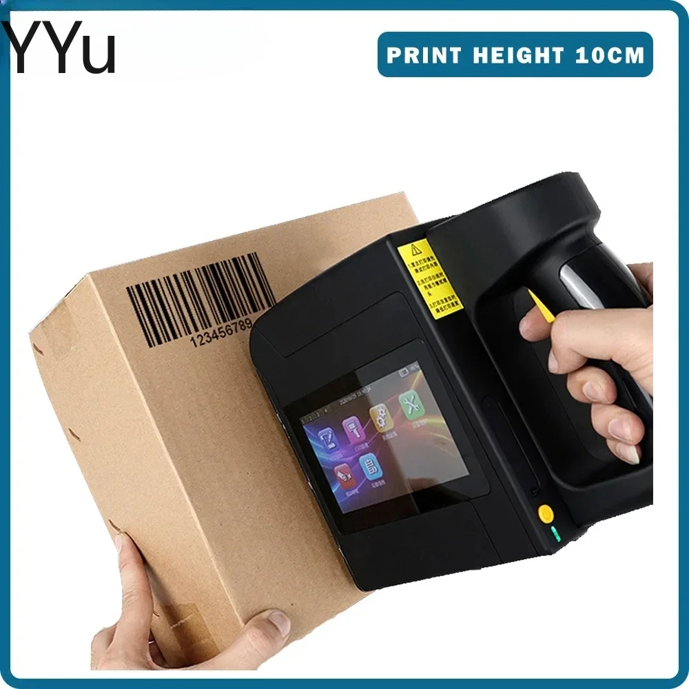 2026 hot Industrial 10CM Portable Handheld Inkjet Printer 600DPI for QR/Barcode/Expiry Date/Logo/Label Coding Machine With Ink C