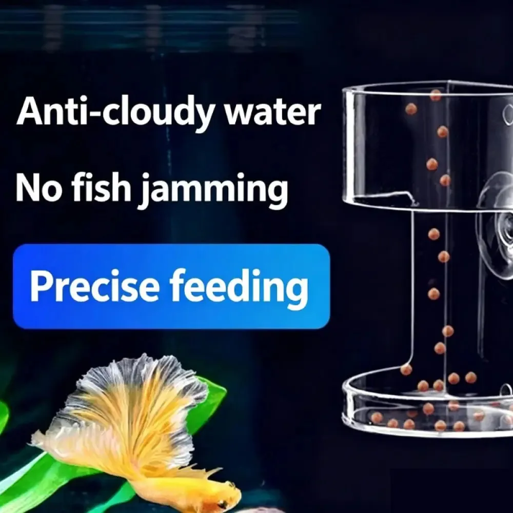 Transparent Feeding Ring Sinking Anti Scatter Feeder Prevent Fish Food Competition for Aquarium Fish Feeding Aquarium Supplies
