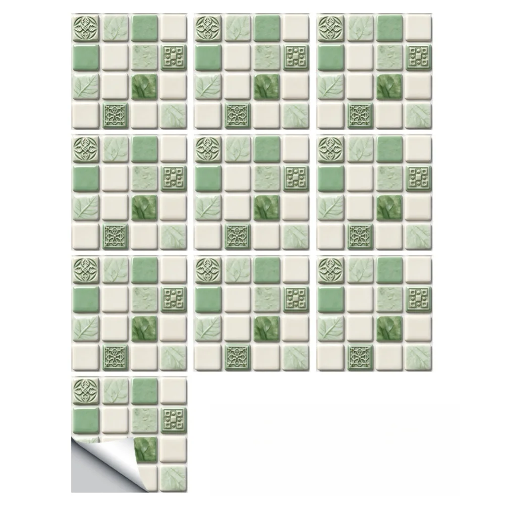 Moisture Tolerant PVC Wall Stickers Featuring Stone Pattern Design for Kitchen Bathroom and Other Interior Applications