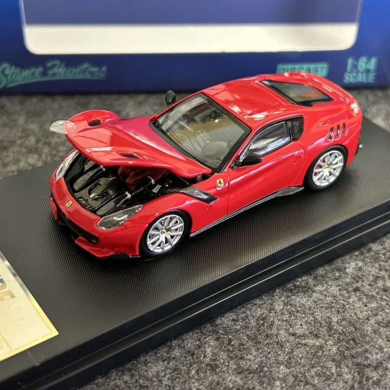 

Diecast SH 1:64 Scale Pramar F12 TDF Openable Front Cover Alloy Car Model Collectible Toy Gift Souvenir Display Ornament