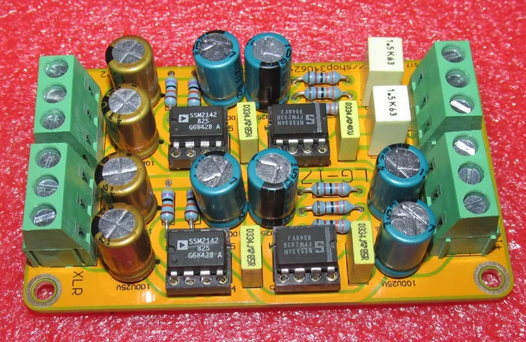 SSM2141 Unbalanced RCA to Balanced XLR Output Circuit Board with Excellent Performance and Low Noise LG178