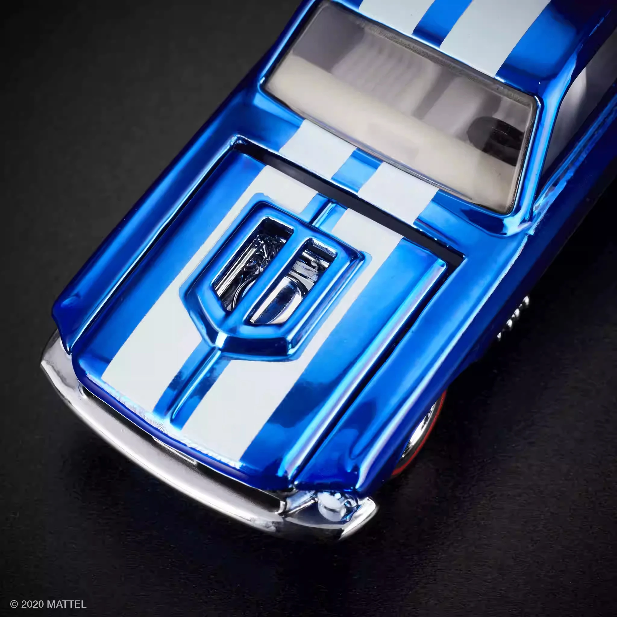 Hot Wheels Cars RLC custom mustang Electroplating Blue 1/64 Metal Die-cast Model Toy Vehicles