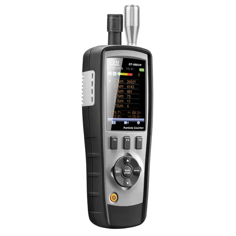 Data Hold CEM PM2.5 DT-9880 6 Channels Dust Infrared Air Particle Counter For Cleanroom Hospital Factory PM0.3 PM0.5 PM5 PM10 Μm