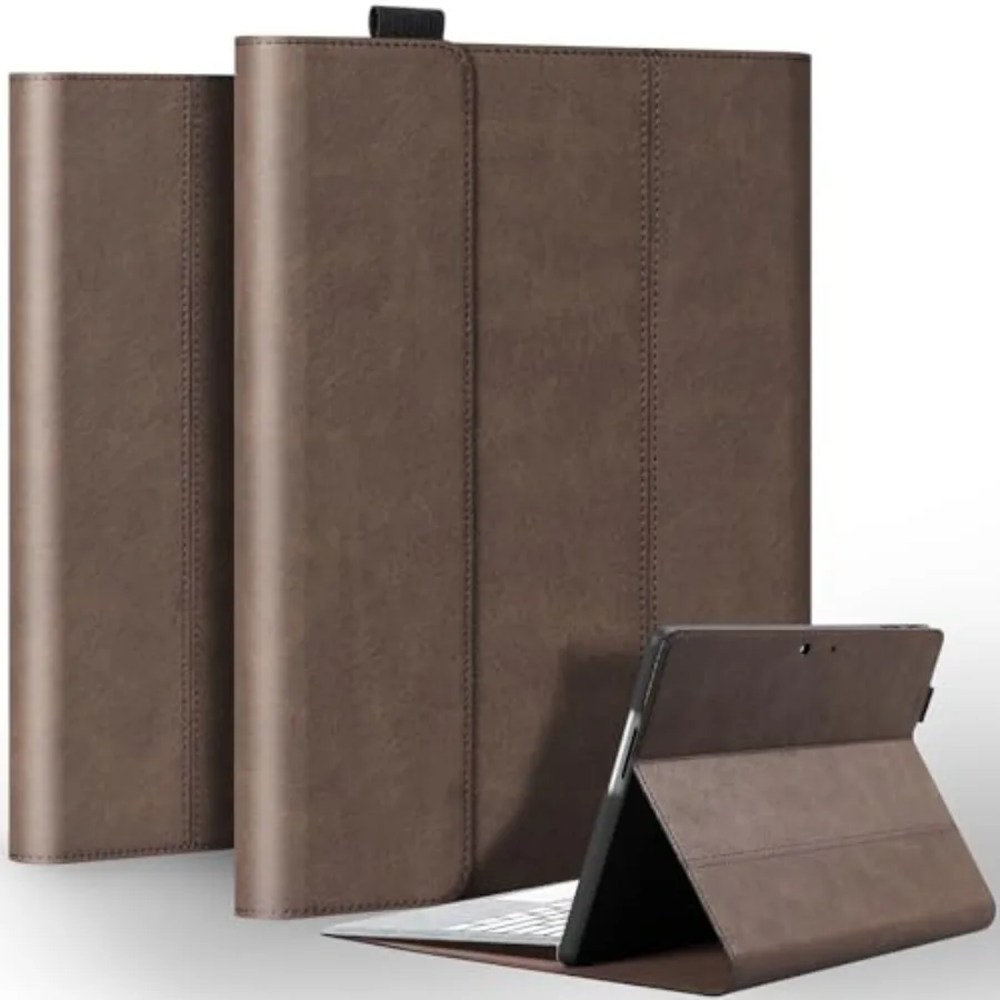 

for Microsoft Surface Pro 9/10/11 Case 13 inch 2022/2024 Genuine Leather Cover Protective Shell Compatible with Type Cover Keyb