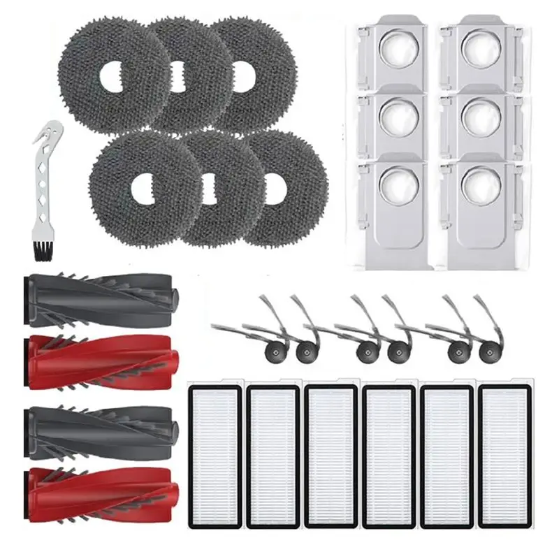

AB08-Для робота-пылесоса Roborock Qrevo 5AE/Curv/Curv S5X 5A1 5XC: основная и боковые щетки из высококачественных материалов