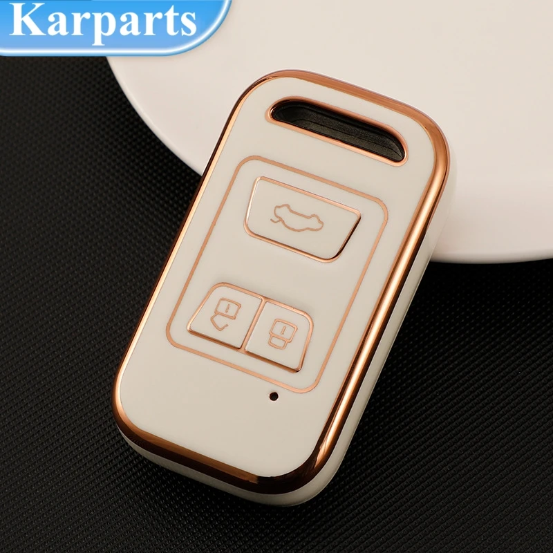 

TPU Car Smart Key Case Cover Shell Fob For Chery Tiggo Arrizo Tiggo 3 5X 4 8 Glx 7 3 Buttons Remote Key Holder Fob Accessories