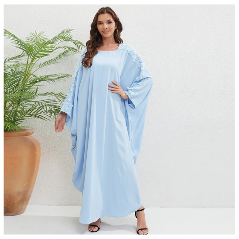 

African Abaya For Women Dress Turkey Dubai V-neck Women Robe Hot Diamond Women Abaya Robe Loose Morocco Caftan Women Clothing