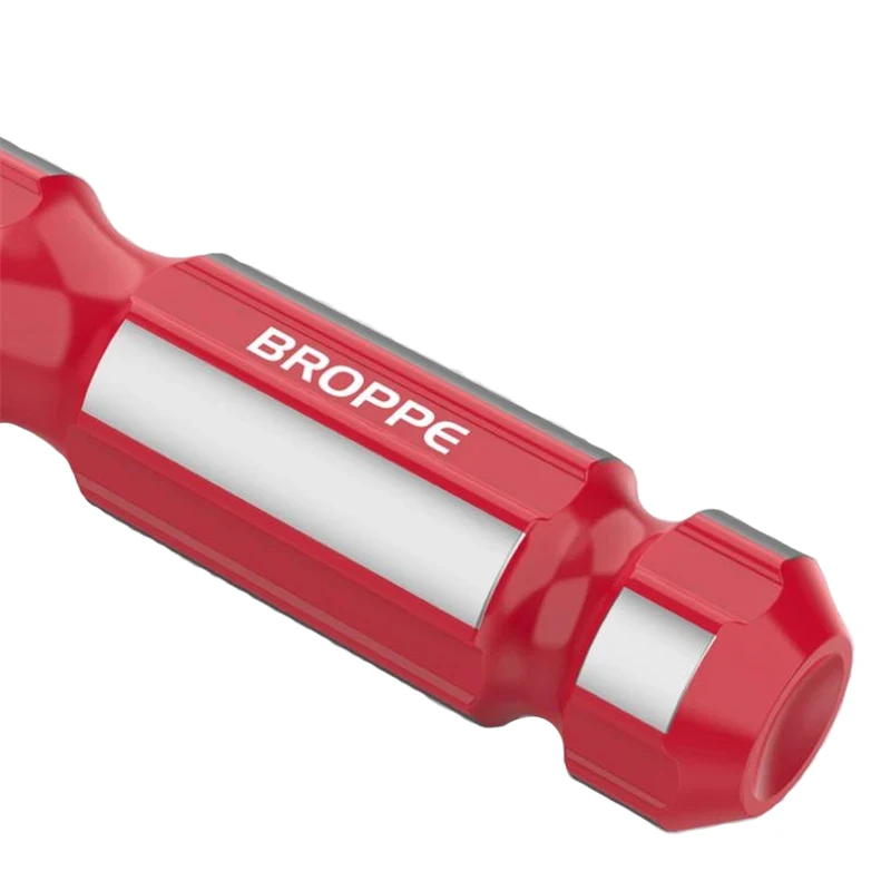 BROPPE-mango de destornillador de mano de alta resistencia, herramienta de reparación del hogar, 1/4 pulgadas, 4mm, bricolaje
