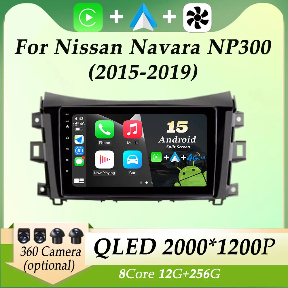 

Split Screen for Nissan Navara NP300 2015 - 2019 Car Radio Video Audio Multimedia Player Carplay Android 15 GPS Navi DSP Stereo