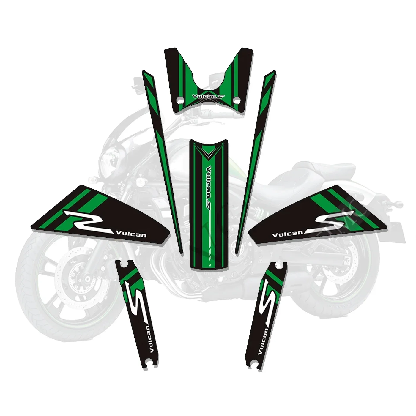 Motorcycle Stickers Decals For Kawasaki VULCAN S 650 VN650 Motorcycle Tank Pad Oil Gas Fuel Protector Fairing Fender Windshield