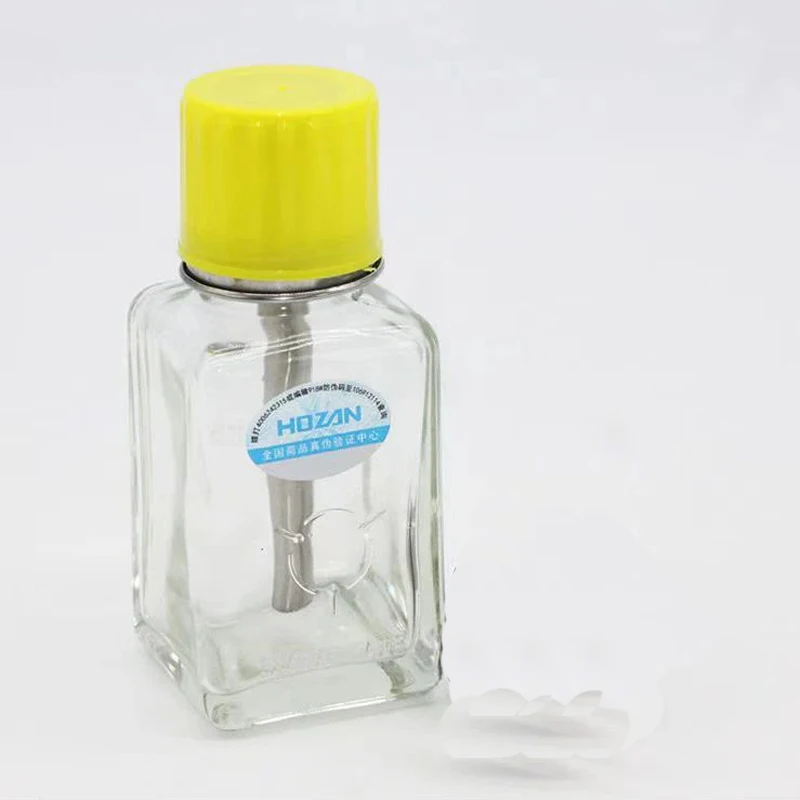 HOZAN 180 مللي زجاجة كحول زجاجية على طراز الصحافة فوهة دفع صغيرة مسامية مضادة للرذاذ ومضادة للانسداد زجاجة نظيفة من الفولاذ المقاوم للصدأ