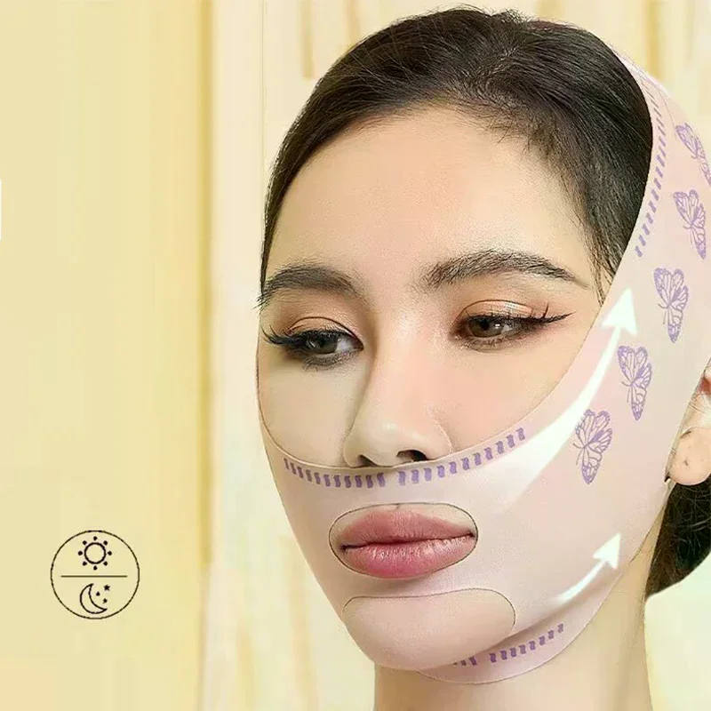 /ACR/Bandage Breathable V Face Band Cheek Lift Up Anti Wrinkle Face Thin Mask Reduce Double Chin V-Line Shaping Bandage Face