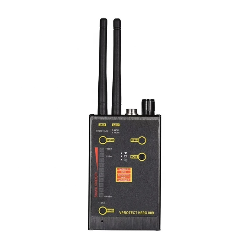 Hero 009 Rilevatore di segnale wireless VHF/UHF Anti-Spy GSM Wifi Scan Finder Rilevatore di segnale MAG magnetico