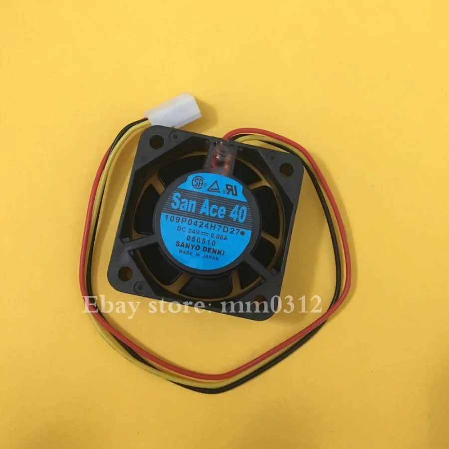 1pcs for San Ace 40 109P0424H7D27 DC24V 0.08A 4cm Cooling Fan 3pin