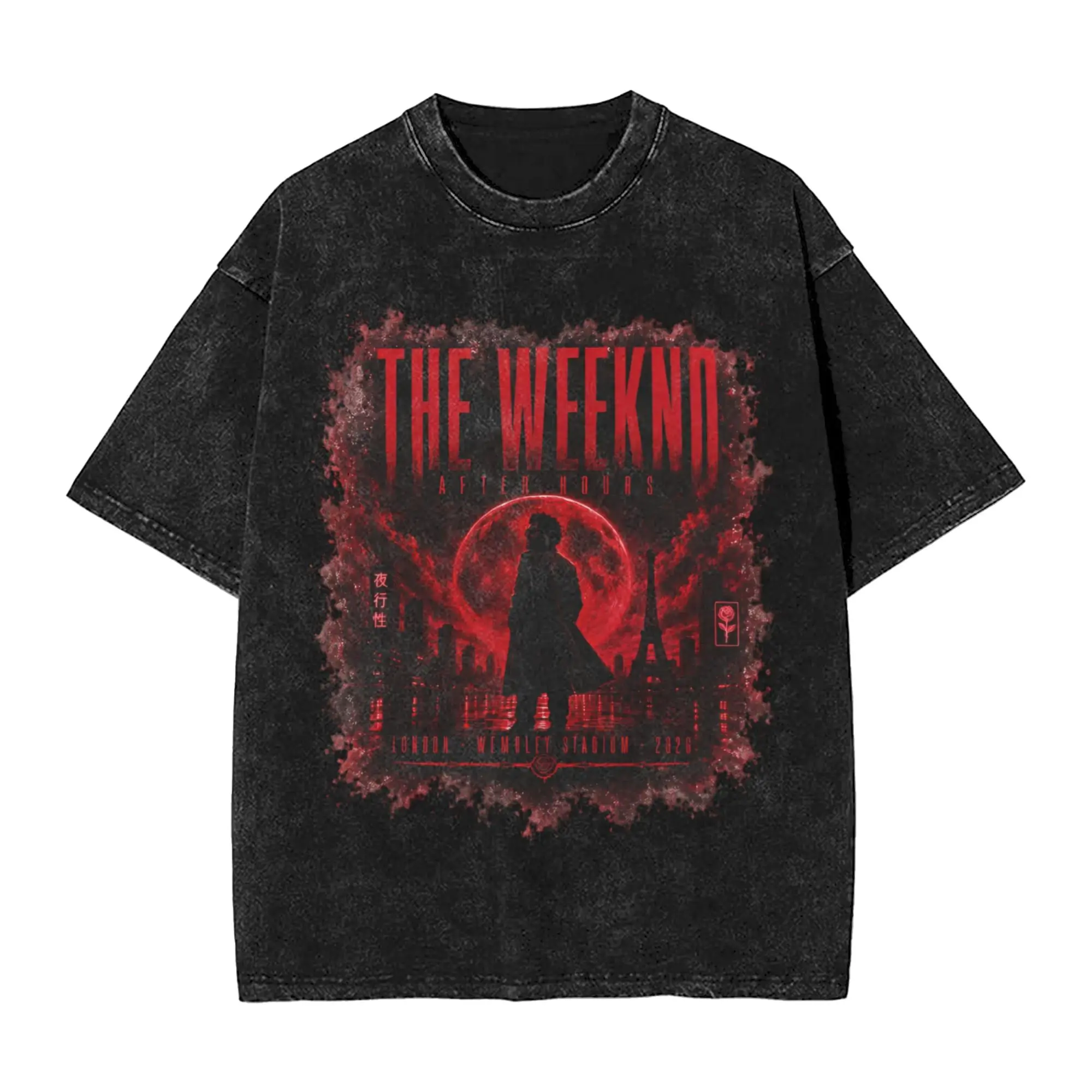 Summer The Weeknds After Hours til Dawn Stadium Tour 2026  Washed Shirts Accessories Harajuku T-Shirts  Men Women Tee