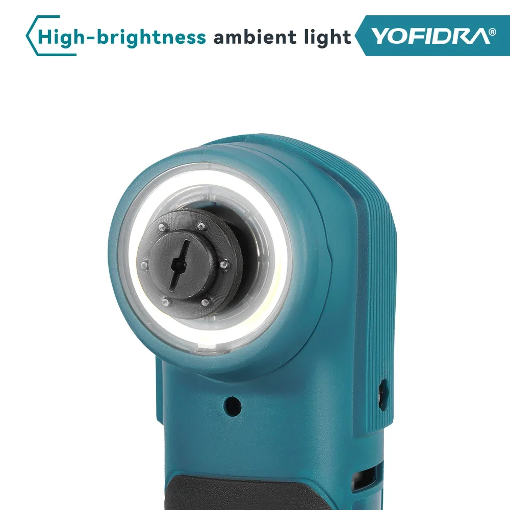 YOFIDRA 1000 واط فرش كهربائي تتأرجح أداة متعددة AI سرعة التحكم اللاسلكي النجارة أداة السلطة لدبوس بطارية ماكيتا