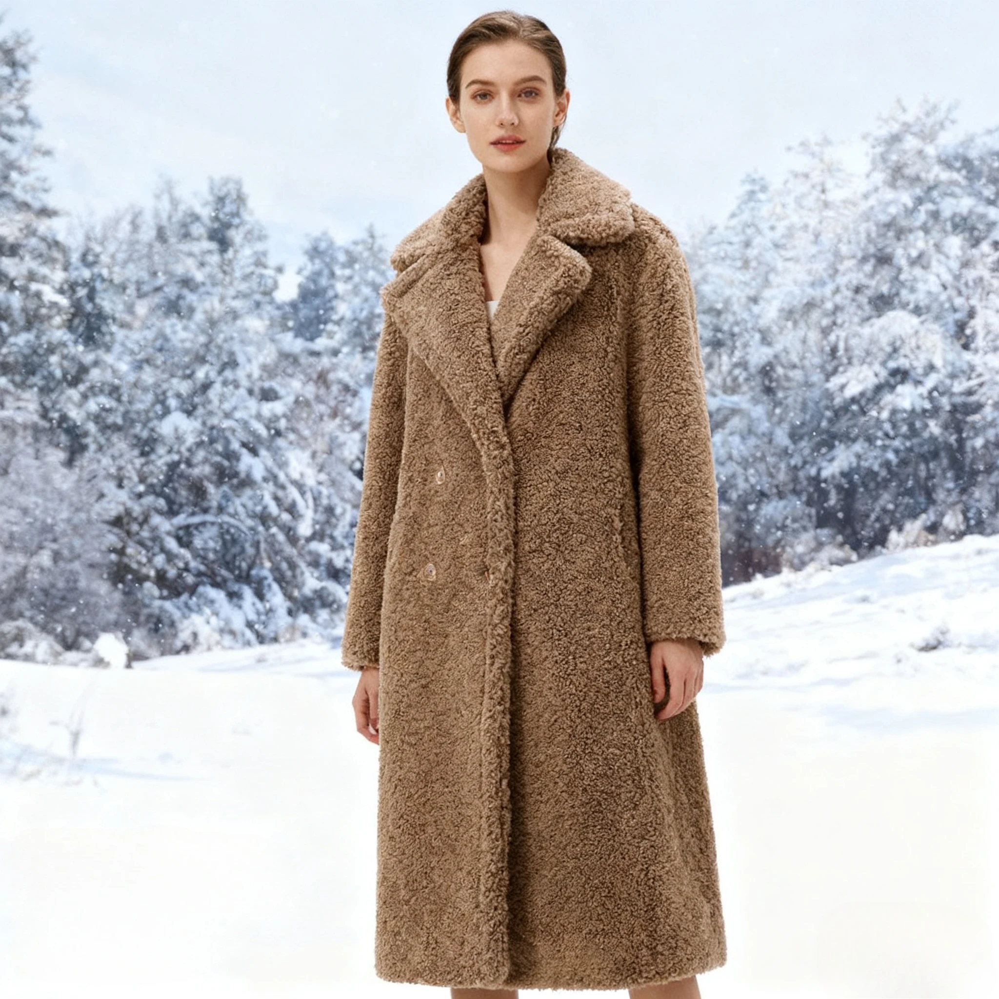 

Coats Long Coat Women Turn Down Collar warm Thick work Warm Y2k Streetwear Elegant Jackets Open Stith Autumn Winter 2025