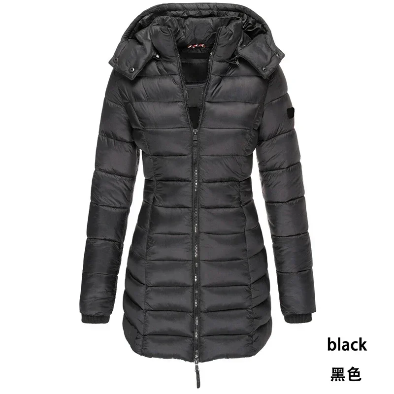 

Womens Winter Long Down Coat Thicken Warm Hooded Puffer Jacket Overcoat