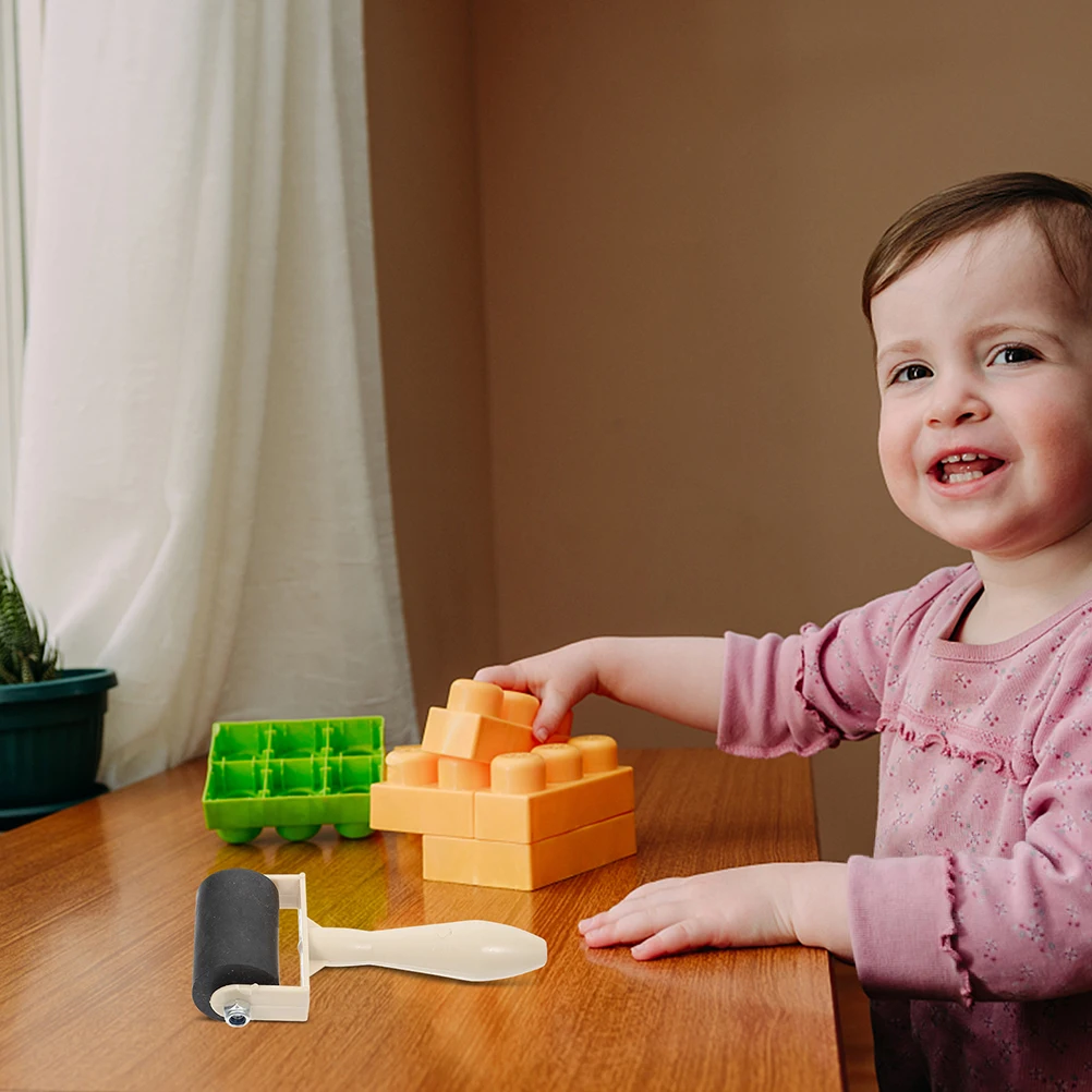 

4pcs Roller For Printmaking Lightweight Durable Rubber Handle Smooth Ink Adhesion Easy Woodworking