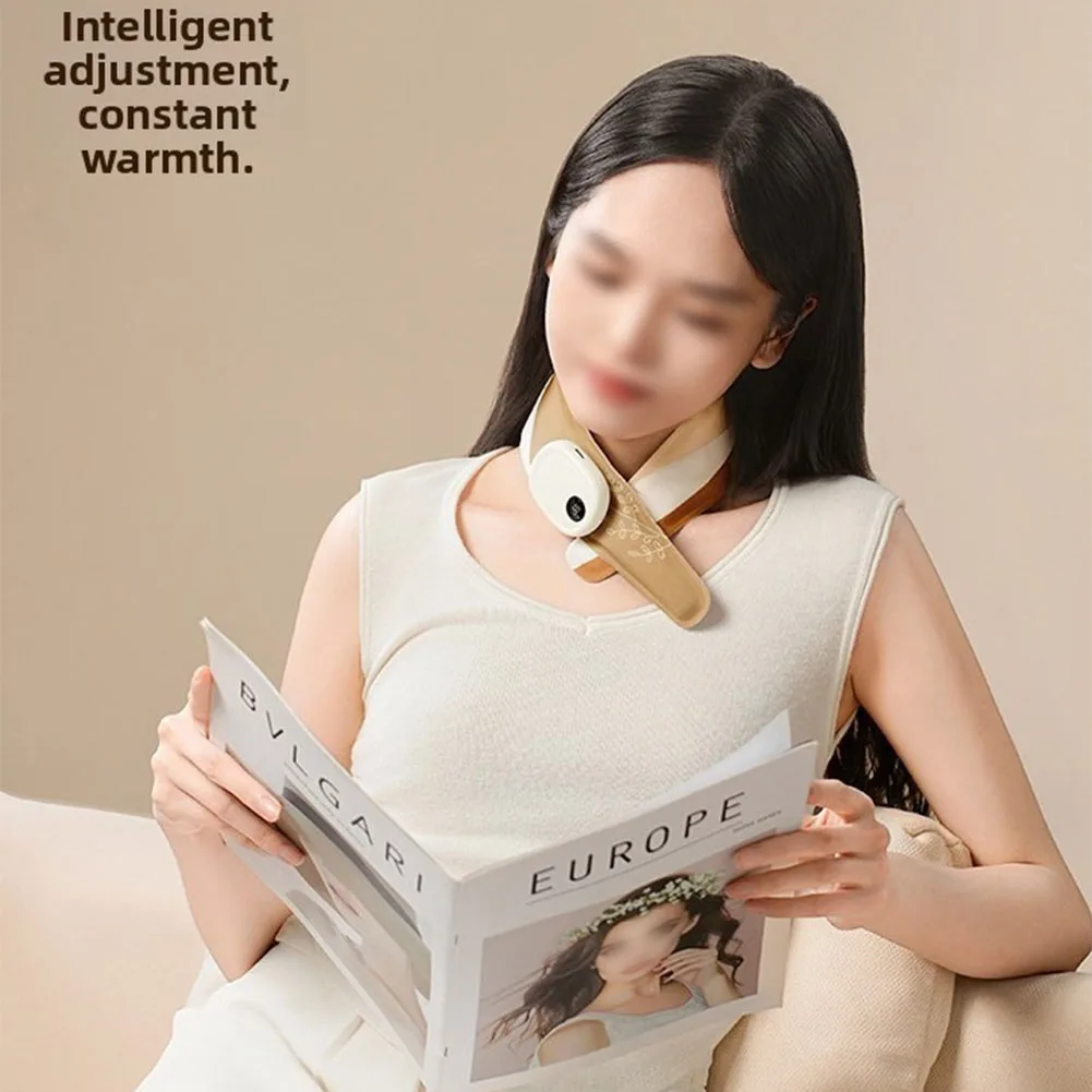 غلاف رقبة تسخين كهربائي بتقنية الجرافين مع مقاس قابل للتعديل و3 مستويات تسخين توفر دفءًا آمنًا ومريحًا #5