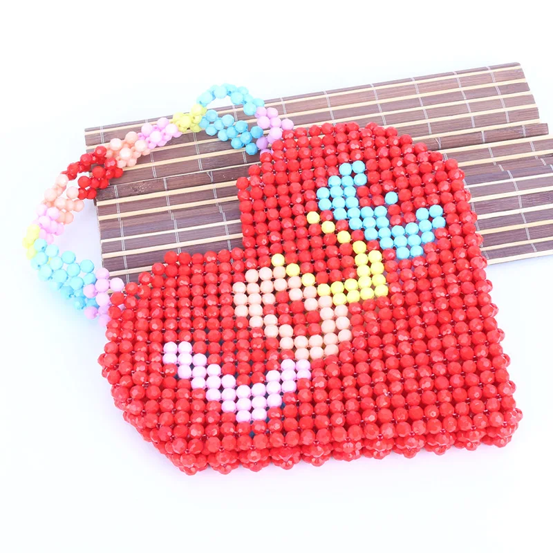 2024 New Heart Shaped LOVE Beaded Bag Ins Fashion Ladies Handbag Customized Niche Design Women's Bags Valentine's Day Wedding