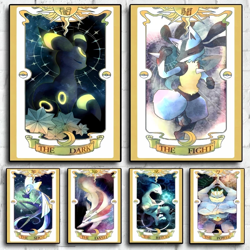 

Anime Posters Pokemon Lucario Diamond Printing High Definition Images Modern Home Living Room Wall Decor Children Gifts Classi