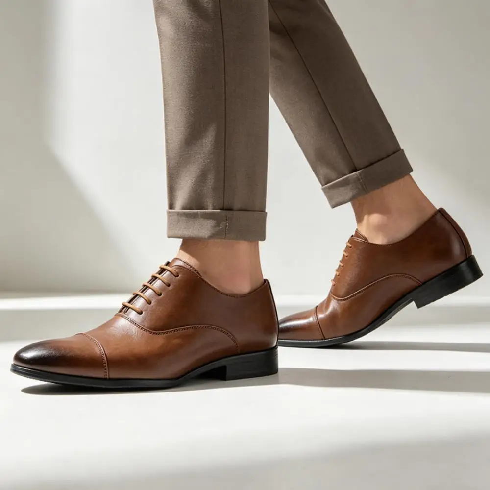 

Social Shoe Male Comfortable Business Stylish Gentleman'S Men'S Dress Shoes Leather