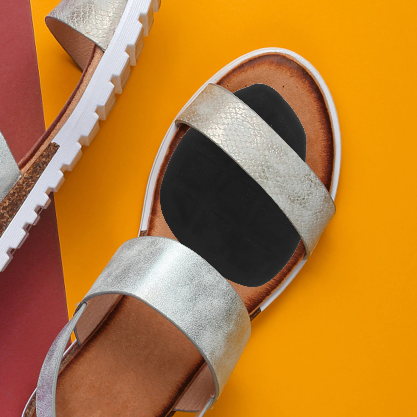 

3Pairs Forefoot Pads High Heel Anti-Slip Cushion Gel Suede Comfortable Insoles for Sandals Flats Sneakers Women Support