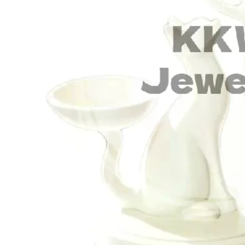 3D Printed Cat Jewelry Tray Desk Organizer Tree Shaped Jewelry Stand Multifunctional Storage Holder