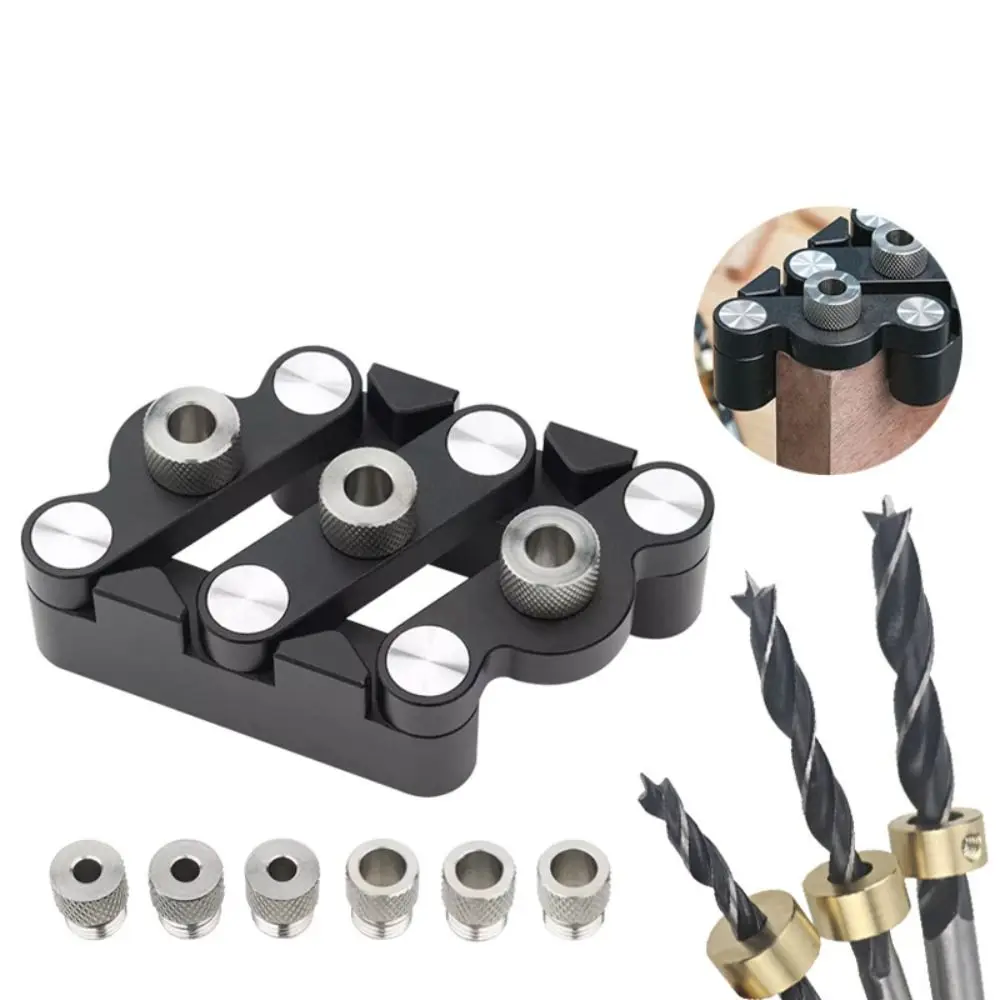 Precision Woodworking Center Locator 6/8/10mm Puncher Wood Panel Joints Fast Straight Holes Punching Locator Carpentry