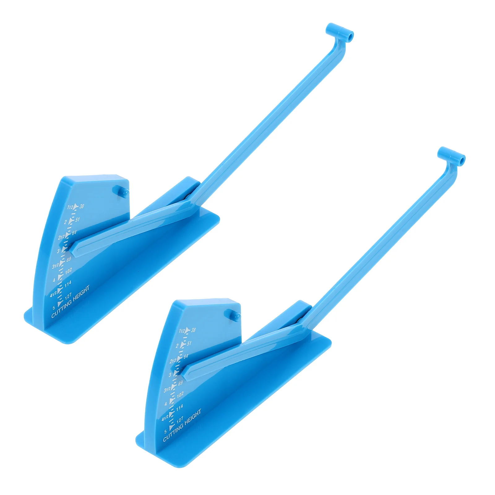 

2 Pcs Balance Ruler for Lawn Mower Deck Level Gauges Durable ABS Precision Tool Gardening Supply Thick Arm Stable Design